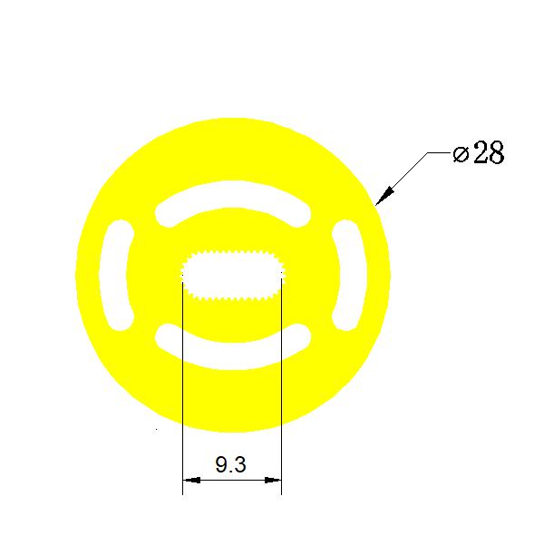 Silicone Flexible LED Diffuser Round For 8mm LED Strips - Φ28mm 360° Round Emitting Silicone Flexible LED Diffuser Round For 8mm LED Strips - Φ28mm 360° Round Emitting